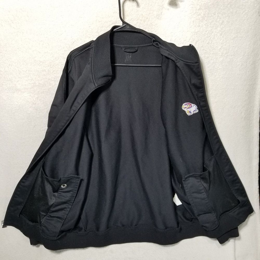 Adidas Track Jacket Men XXL Black On Black Full Zip Kentucky University SEE MEAS - Picture 8 of 16